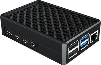 Raspberry Pi 4 Case, Miuzei Aluminiun Raspberry Pi Case Passive Cooling with Hea