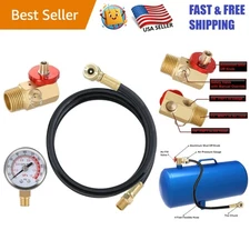 Air Tank Repair Kit with Safety Valve & Reliable 4ft PVC Hose Assembly