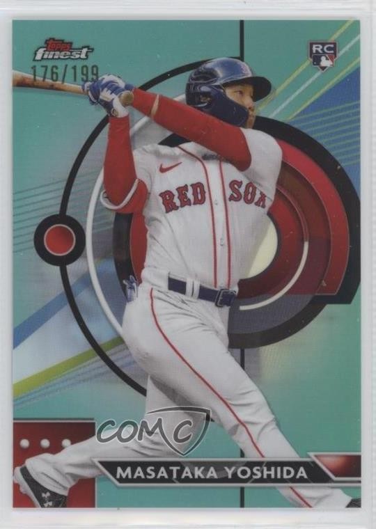 2023 Topps Finest Aqua Refractor /199 Masataka Yoshida #76 Rookie RC