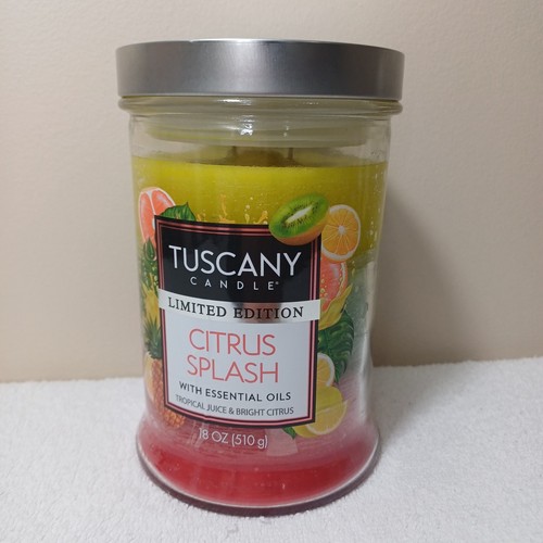 Tuscany Candle Citrus Splash Limited Edition Essential Oils 18 oz New Multicolor