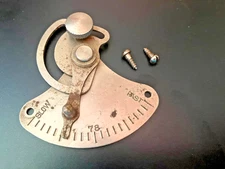 Victor Victrola Phonograph Early Style Chrome Speed Indicator & Screws