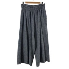 Anthropologie Blue Pinstripe Wide Leg Linen B...