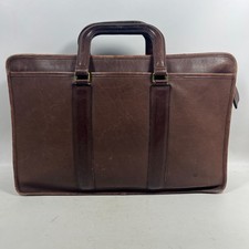 Vintage COACH Bag Embassy Briefcase Leather Top Handle Portfolio Brown USA