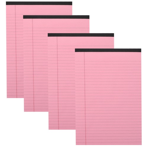  Cuaderno de escritura rosa 4 piezas A4 cuaderno forrado rasgable blocs de notas nota - Imagen 4 de 12