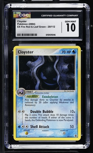 Cloyster graded CGC 10 for sale on eBay