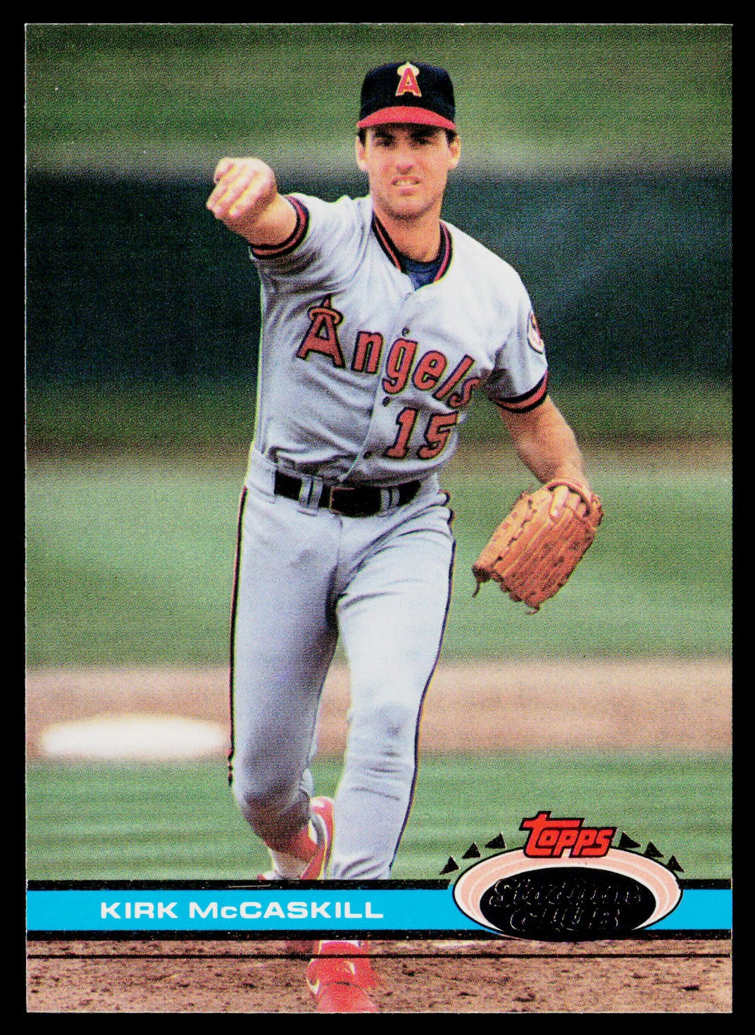 1991 Stadium Club #313b Kirk McCaskill
