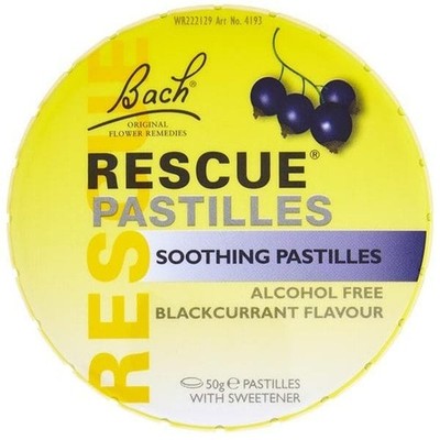 Bach Rescue Pastillen Schwarze Johannisbeere, 50g