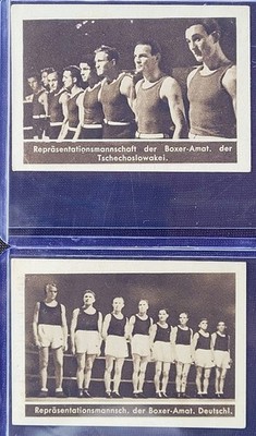 1936 Ilsa Sweets Czech Sportovcu Series 2 Card, Czech/German Amateur Boxing Team