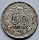 1918 Mexico 50 Centavos Silver — photo from another recent sale