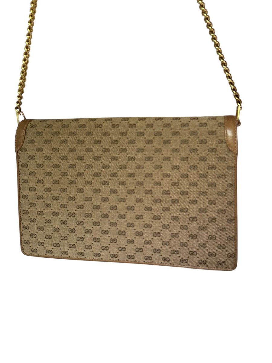 バッグ Vintage Gucci GG hardware clutch bag RARE Genuine Vintage GUCCI GG Logo Chain Shoulder Bag Clutch Bag