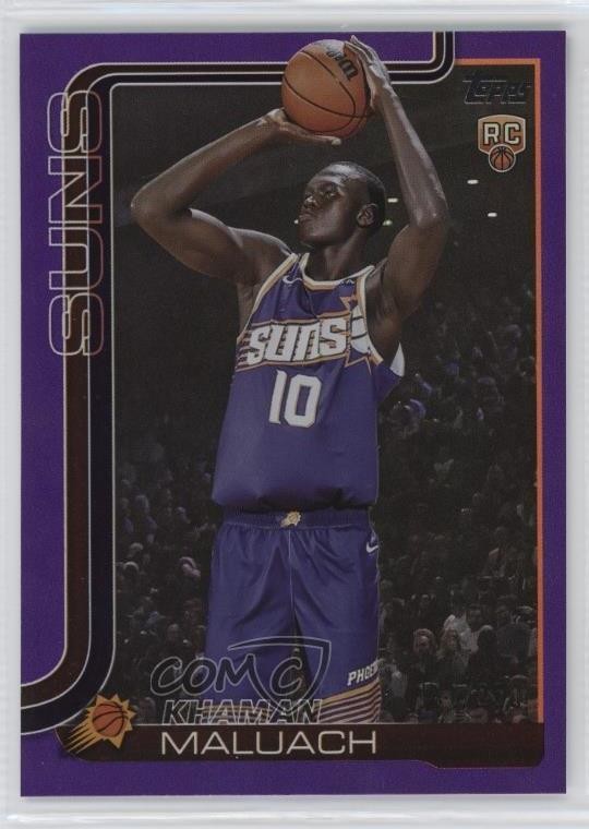 2025-26 Topps Purple Rainbow 125/250 Khaman Maluach #210 9et
