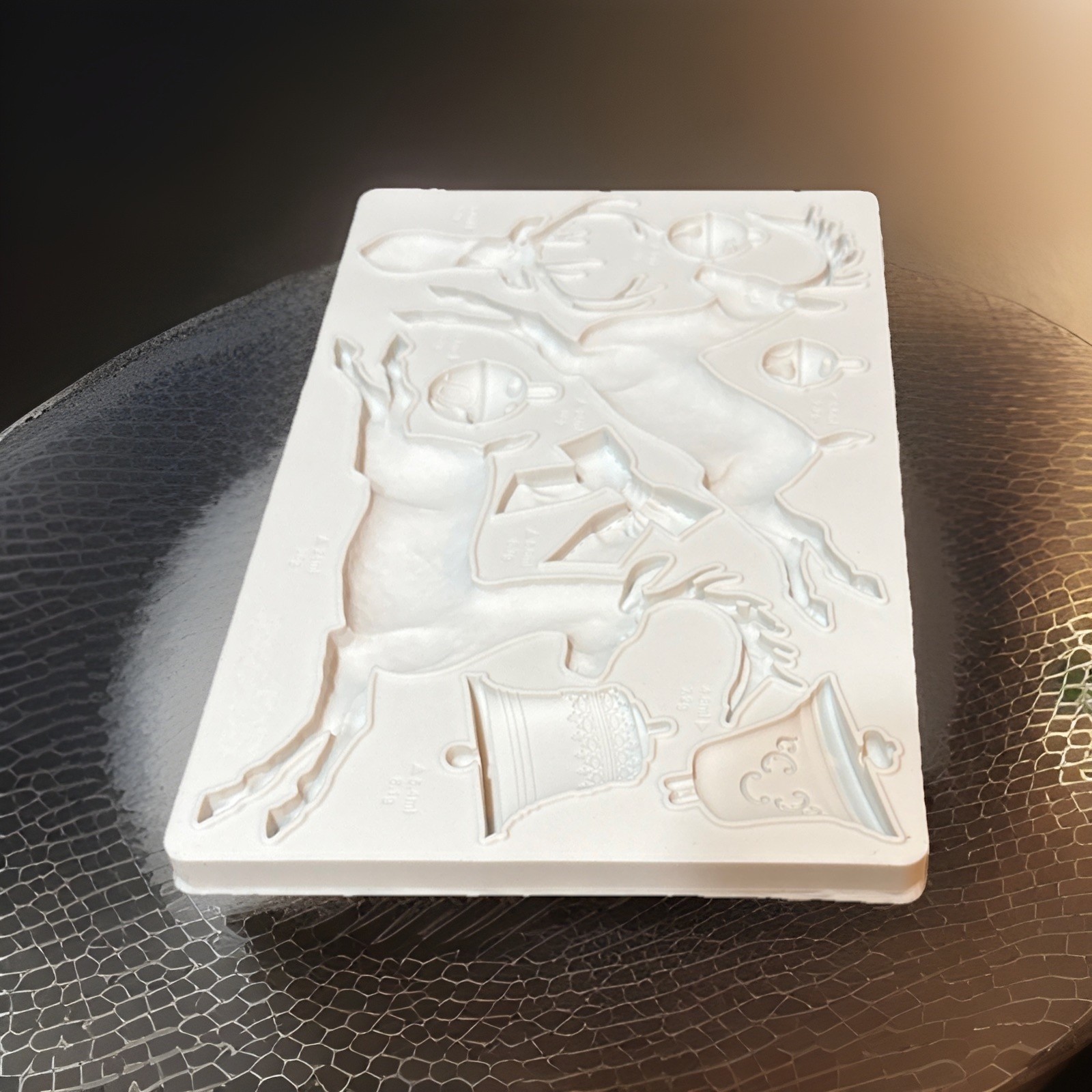 Iron Orchid Designs IOD 2022 Mould Mold “Jingle” REPLICA Xmas Craft Resin Clay