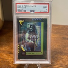 2022 Chronicles WWE Flux Dude Love Green /25 PSA 9 Pop 1 
