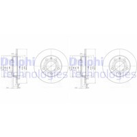 2X Delphi Bremsscheiben 245Mm Voll Hinten Passend FÜR Audi A4 Coupe Seat Exeo |