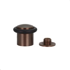 EVI Rustic Brass Floor Door Stop Screw Fastening 0.94x1.18 Inch Protector