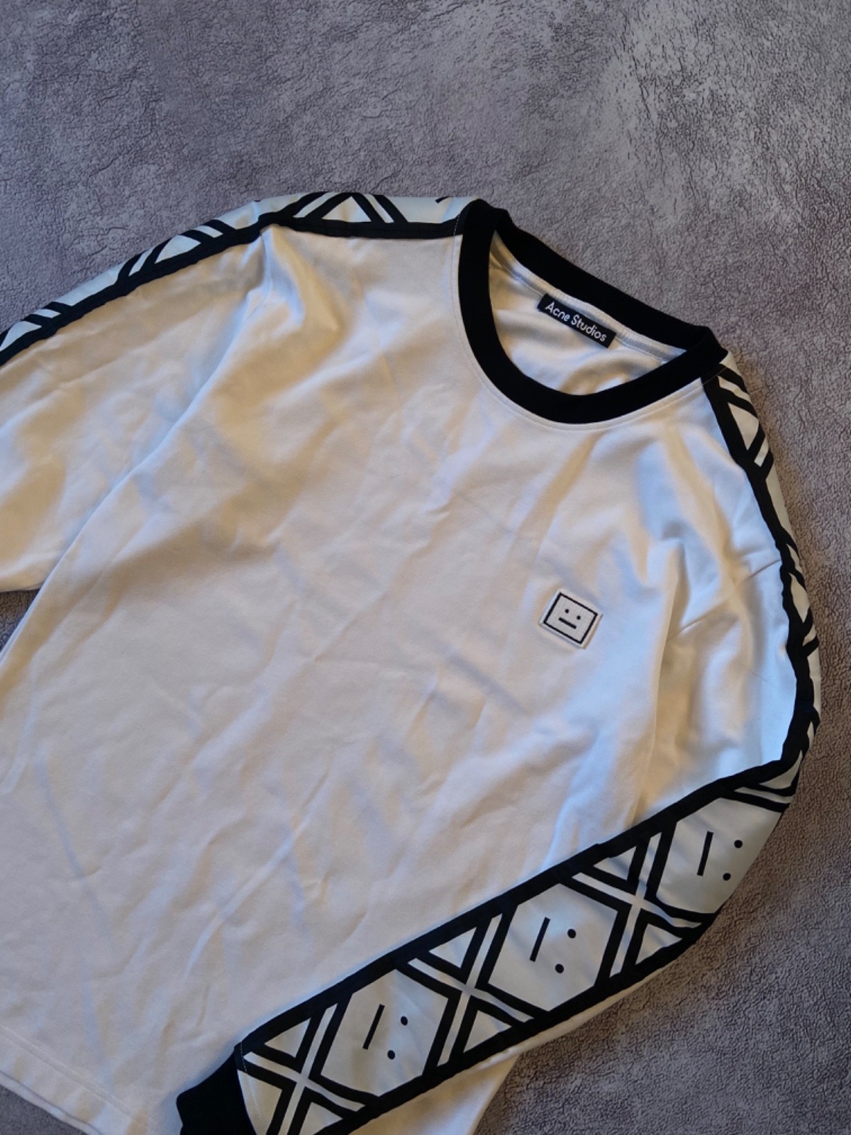 Acne studios longsleeve unisex lampas monogram sweatshirt Rare image 4