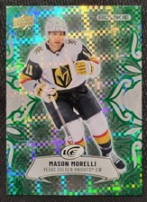 2024-25 Upper Deck Ice Mason Morelli Rookie Base & Emerald Green #145 Vegas