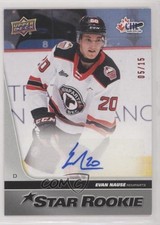 2021 Upper Deck CHL 2020-21 Star Rookies Achievement 5/15 Evan Nause Auto 09wc
