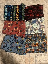 Lularoe NWOT One Size Set Of 6 Colorful Stretch Activewear Leggings Floral