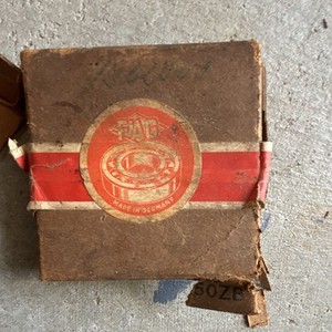FAG Ball Bearing 650ZB Model 650ZB MPN Made in Germany with Original Box