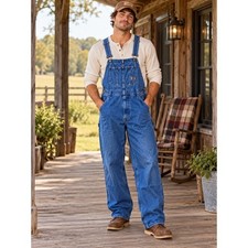 Vintage 90s Carhartt Denim Overalls Mens 38x32 Union Made USA Baggy Grunge