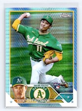 2023 Topps Chrome #97 Shintaro Fujinami Prism Refractor RC Athletics