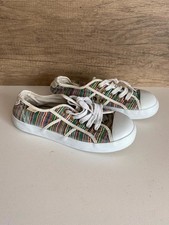 Women’s Rocket Dog rainbow striped lace up pumps trainers sneakers shoes uk 6