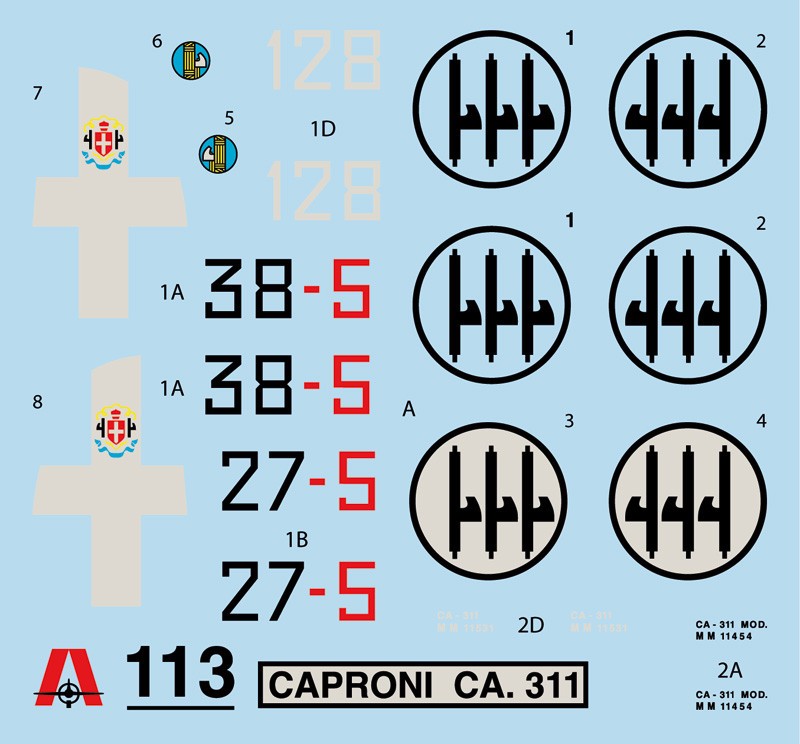 Caproni Ca. 311 Italeri 1/72 édition de collection pour modéliste averti - 2