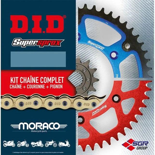Kit chaîne DID 530 VX3 haute longévité pour routière Suzuki GSX1250F
