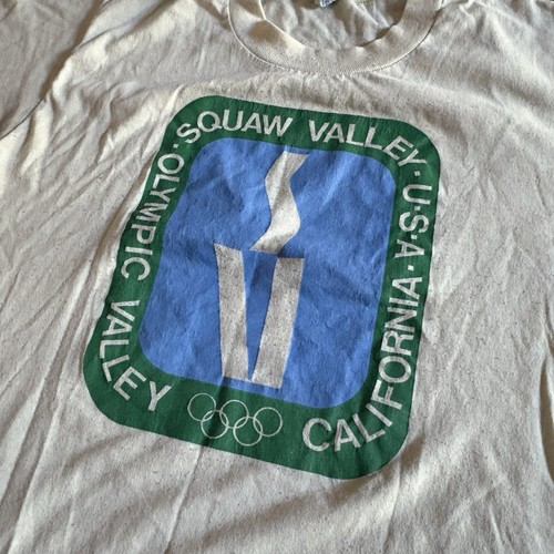 Vintage Shirt Squaw Valley Olympics 1960 Shirt Single Stitch Lake Tahoe Winter - Picture 5 of 8