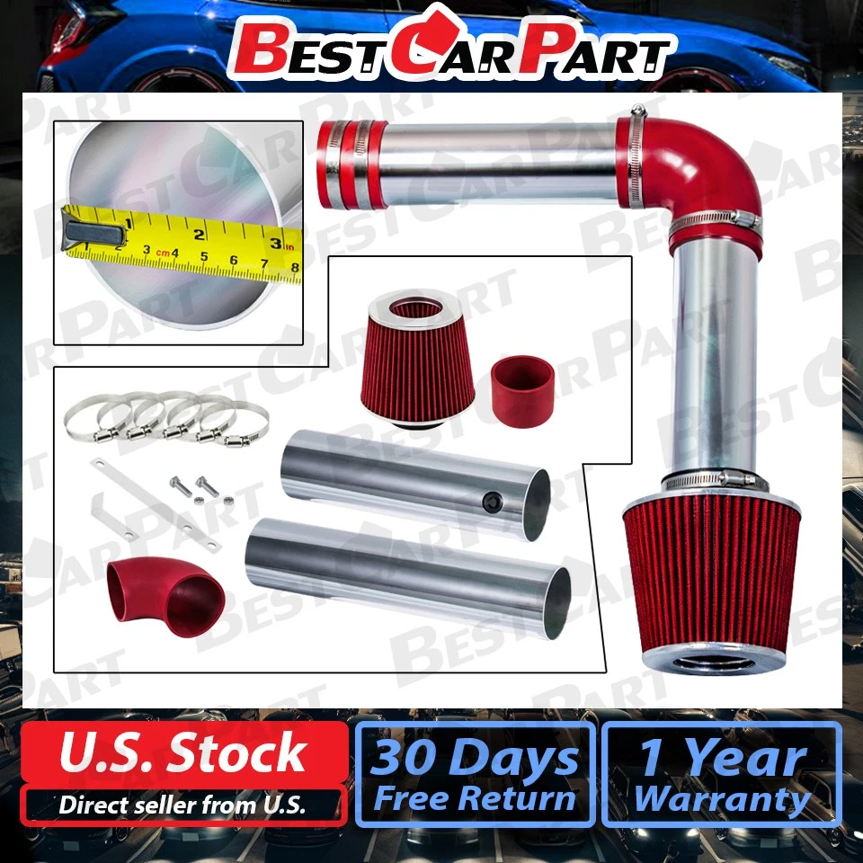 BCP ROJO para 04-08 Acura TL 3.2 V6 sistema de admisión de carreras de aire frío + filtro Foto 2 de 4