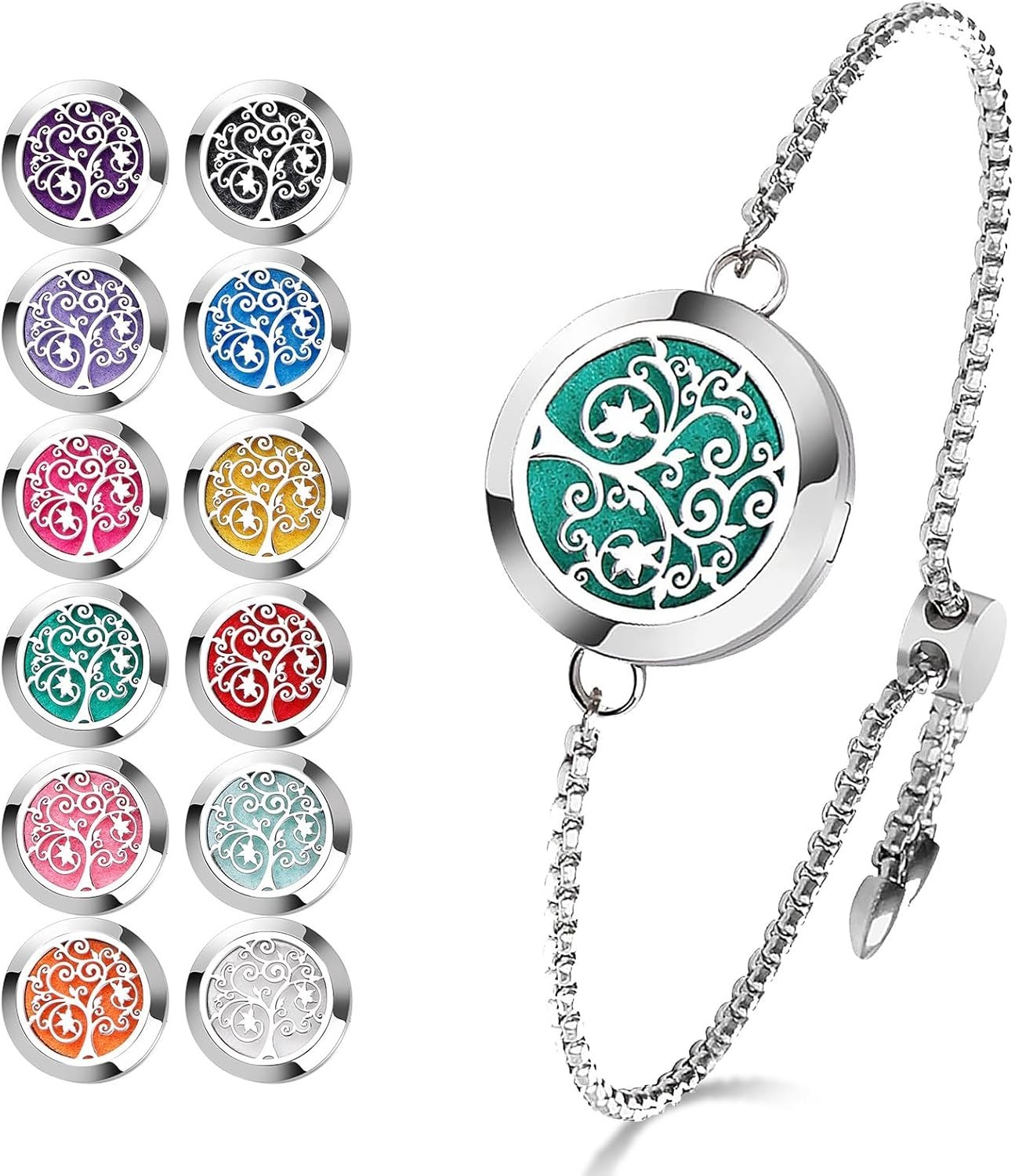 Diffuser Bracelet Stainless Steel Aromatherapy Locket Adjus