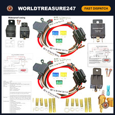 Dual Electric Fan Relay Kit 40 Amp Temp Switch 185f On 175f Off Cooling Syst Dual Electric Fan Relay Kit 40 Amp Temp Switch 185f On 175f Off Cooling Syst