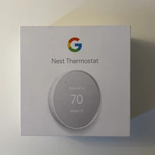 Google Nest Smart Thermostat Snow GA01334-US Programmable Wifi