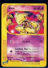 Pokemon EXPEDITION - #93/165 Abra - Reverse Holo - ENG - Lightly Played