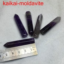 5Pcs/lot natural amethyst stone high quality healing point crystal pillar FJ015