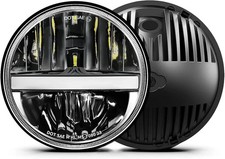 7-Inch LED Headlights - with Amber Turn Signal White DRL, DOT Approved, Hi/.....