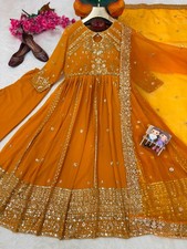 GOWN SALWAR KAMEEZ PAKISTANI INDIAN WEDDING PARTY WEAR DRESS BOLLYWOOD SUIT NEW