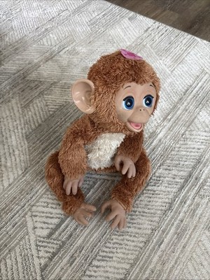 2012 Hasbro FurReal Friends Large Cuddles My Giggly Monkey Interactive Pet WORKS