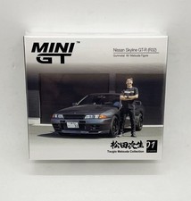 * NISSAN SKYLINE GTR R32 * Gunmetal w/ MATSUDA Figure * MINI GT 1:64 * 869 *
