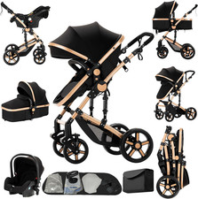Passeggino 3 in 1, Trio Neonati Da Viaggio Reversibile, Passeggino Pieghevole On