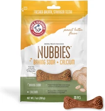 for Pets Nubbies Dental Treats for Dogs with Baking Soda and Calcium, Treat Chew