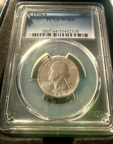 1938-S Washington Quarter MS64 PCGS