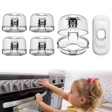Stove Knob Covers - 5 1 Pack Heat Resistant Gas Stove Knob Covers with Child ...