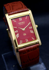 Vintage Seiko Slim Quartz Men's Wrist Watch - Comes With New Battery, New Band