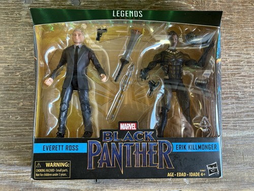 Hasbro Marvel Legends Black Panther Everett Ross & Erik Killmonger Figs New - Afbeelding 1 van 2