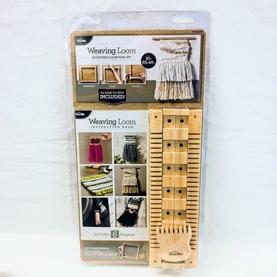 Plaid Bucilla 10'' Weaving Loom Adjustable Loom Tool Kit