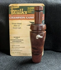 Faulk's Game Call-Vintage Set #44 Siler-Head RW-14 Duck Call