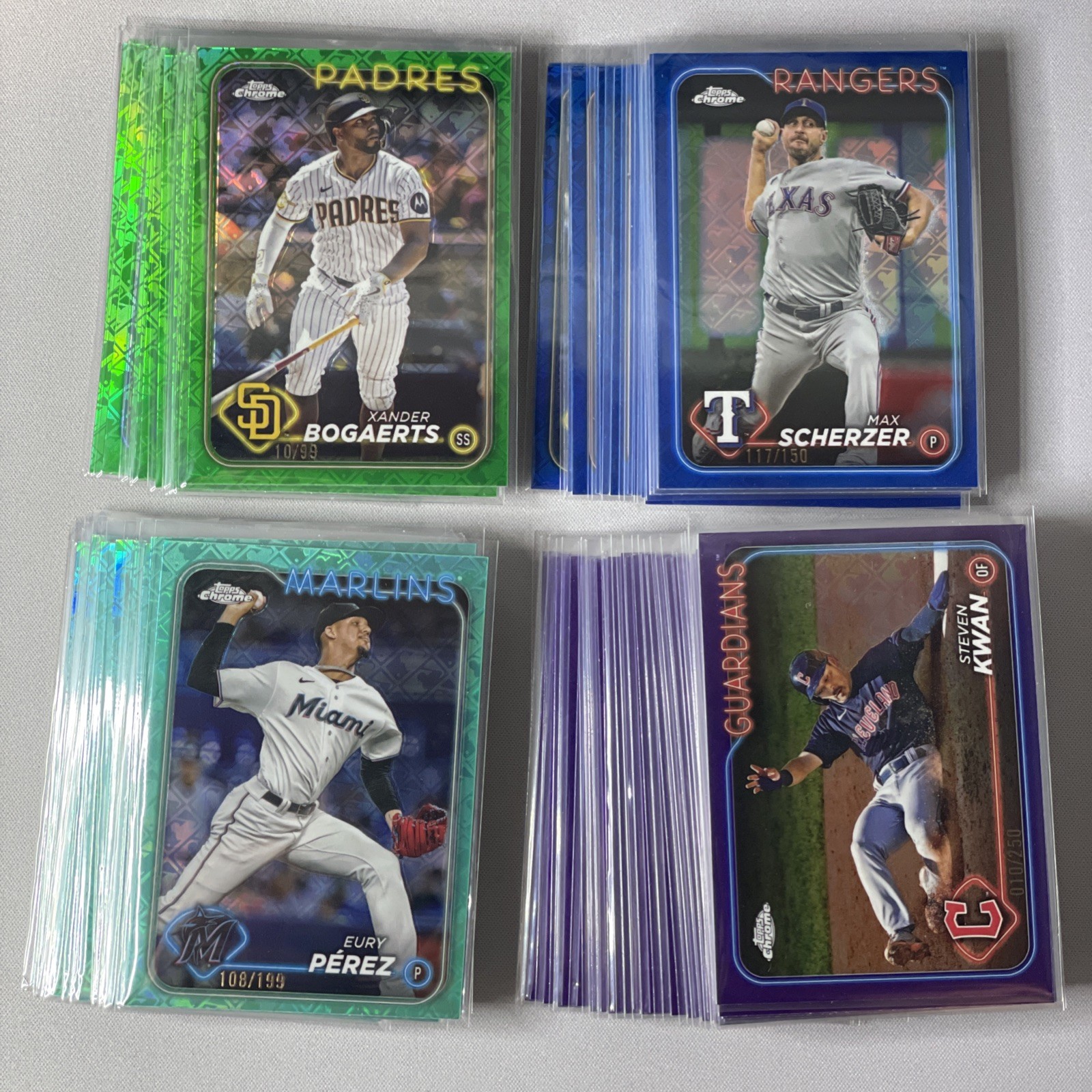 2024 Topps Chrome Baseball SERIALIZED Logofractor - Pick Your Player