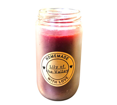 Heather's Homemade Lily of The Valley Medium Scented Candle